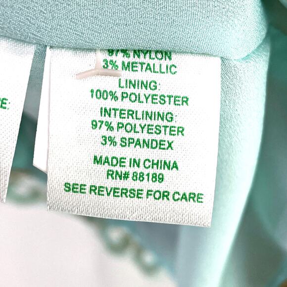 Lilly Pulitzer Easter Nadine Crochet Gold Lace Shift Dress Whisper Blue Size 00 - Picture 5 of 6